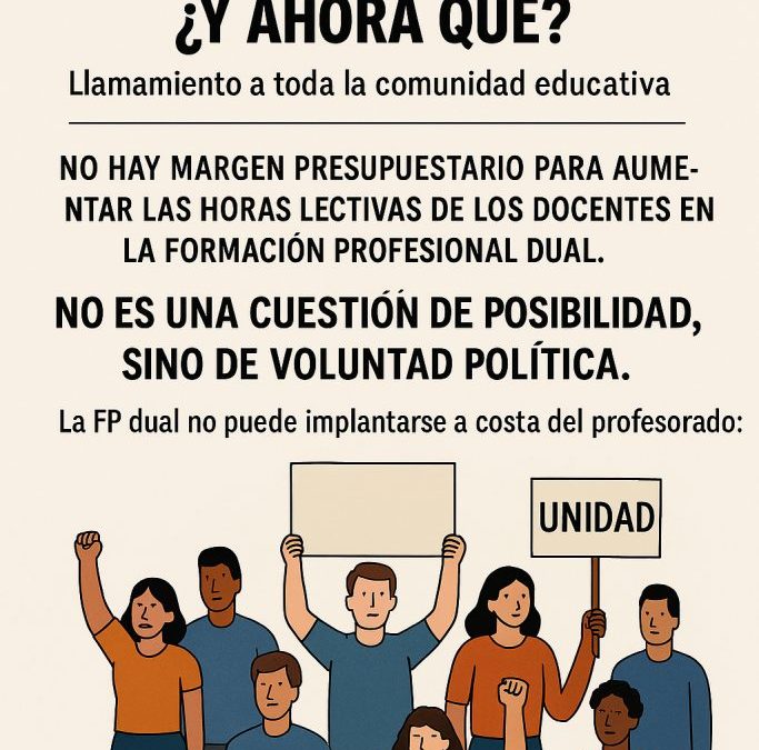 LA LUCHA POR LA FP DUAL: NO HAY MÁS DINERO ¿Y AHORA QUÉ?