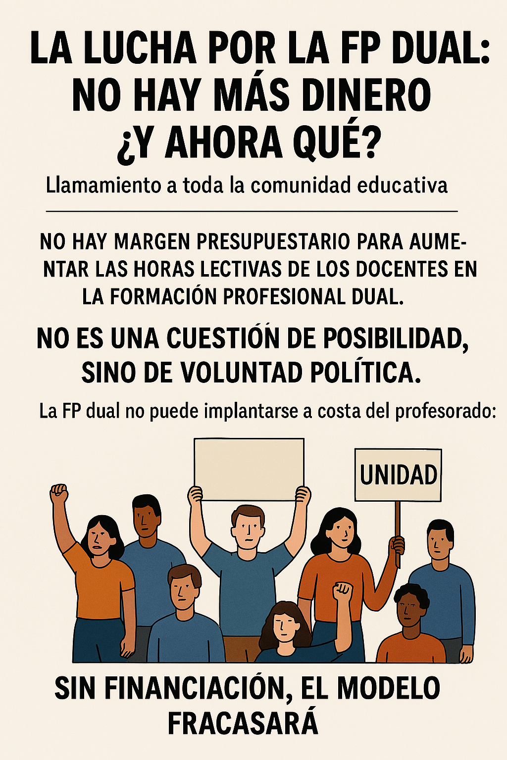 LA LUCHA POR LA FP DUAL: NO HAY MÁS DINERO ¿Y AHORA QUÉ?