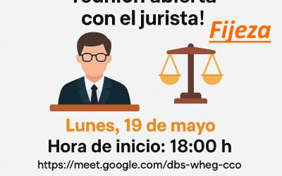  Nota Informativa | ¡Participa en nuestra reunión abierta con el jurista!