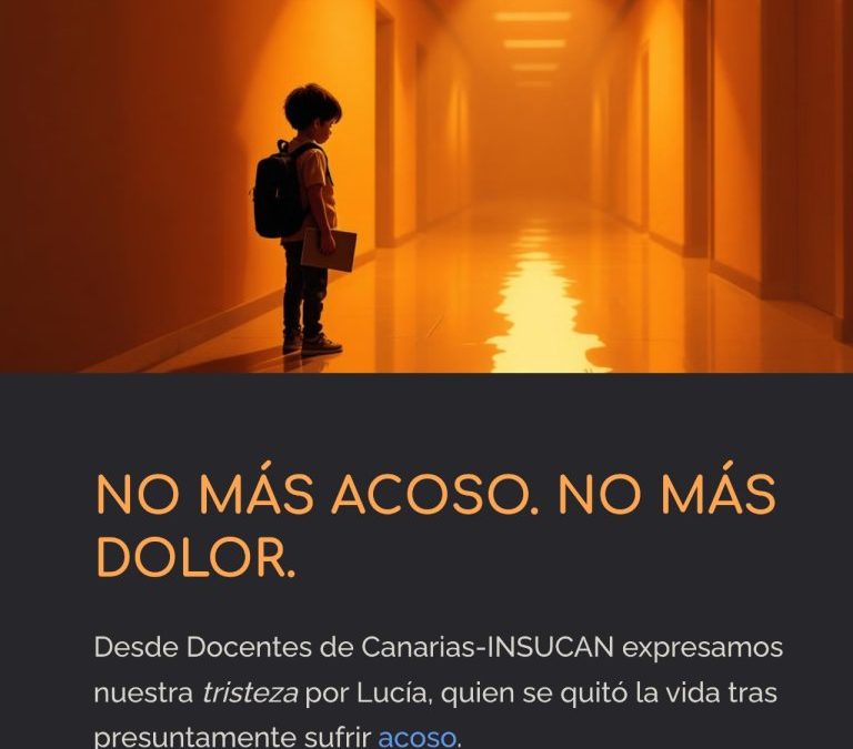 NO MÁS “LUCÍAS”. NO MÁS ACOSO. NO MÁS DOLOR