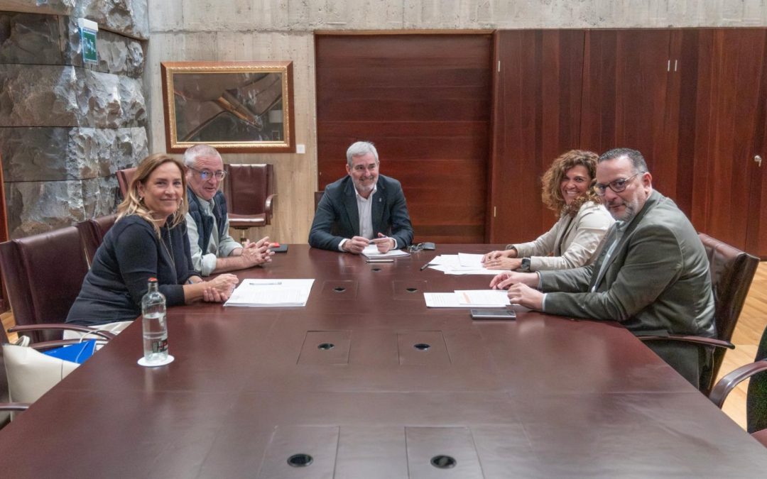 Reunión de INSUCAN con el Presidente del Gobierno de Canarias por la estabilidad del profesorado interino