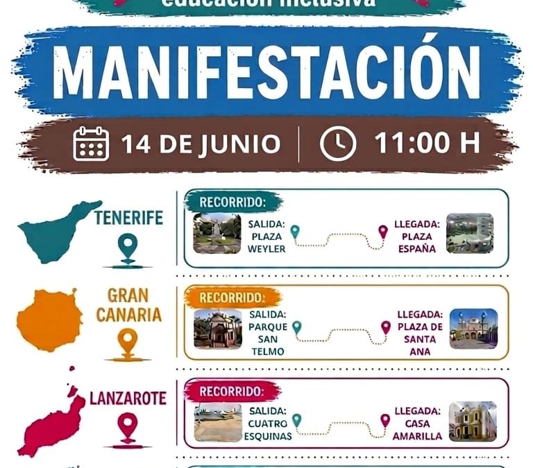 14 de junio manifestación por una inclusión real YA!
