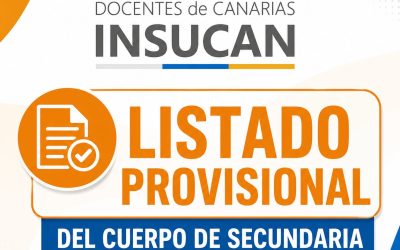 Listado provisional de secundaria y resto de cuerpos.